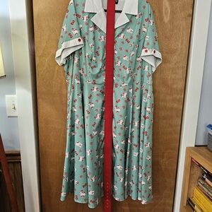 5 XL Unique Vintage Hello Kitty Dreas with red Belt